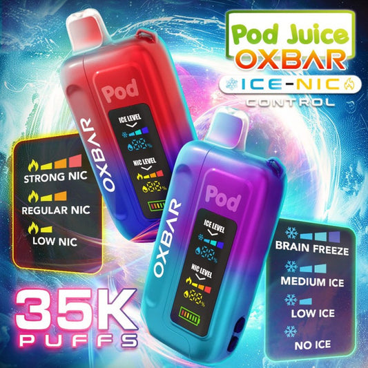 OXBAR x Pod Juice ICE-NIC Control 35,000 Puffs